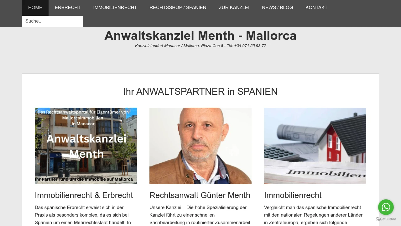 Anwaltskanzlei Menth Cover