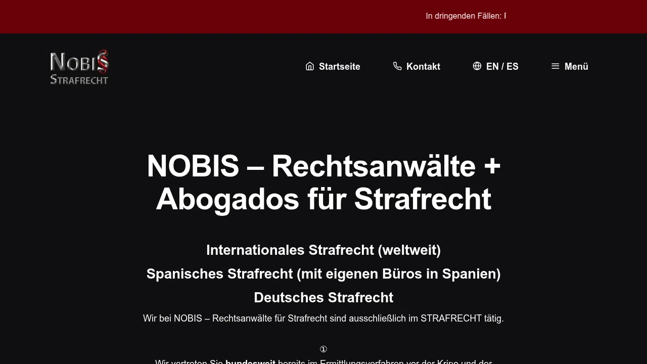 NOBIS – Rechtsanwälte für Strafrecht Cover
