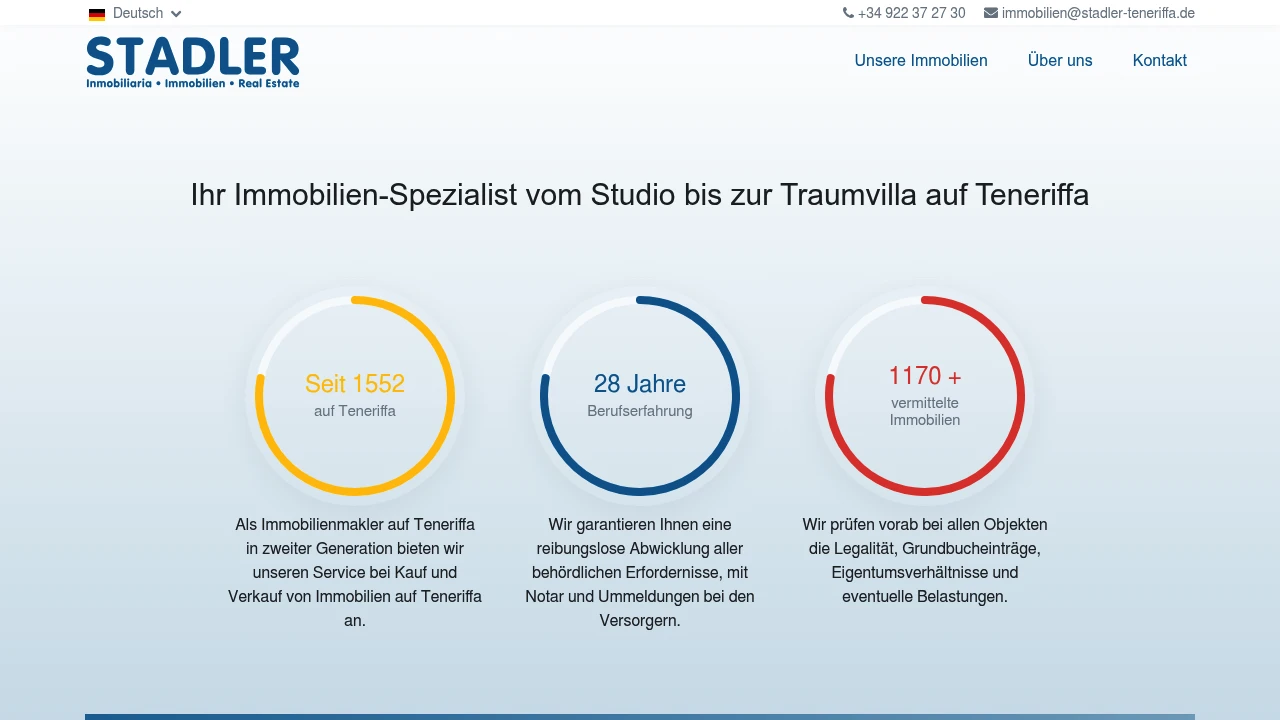 Stadler Immobilien Teneriffa Cover
