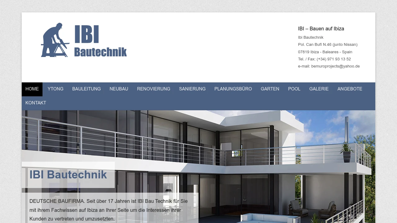 Ibi Bautechnik Cover