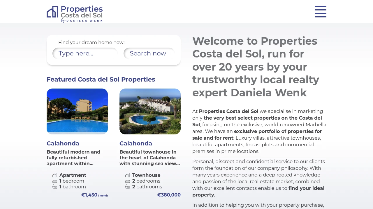 Properties Costa del Sol Cover
