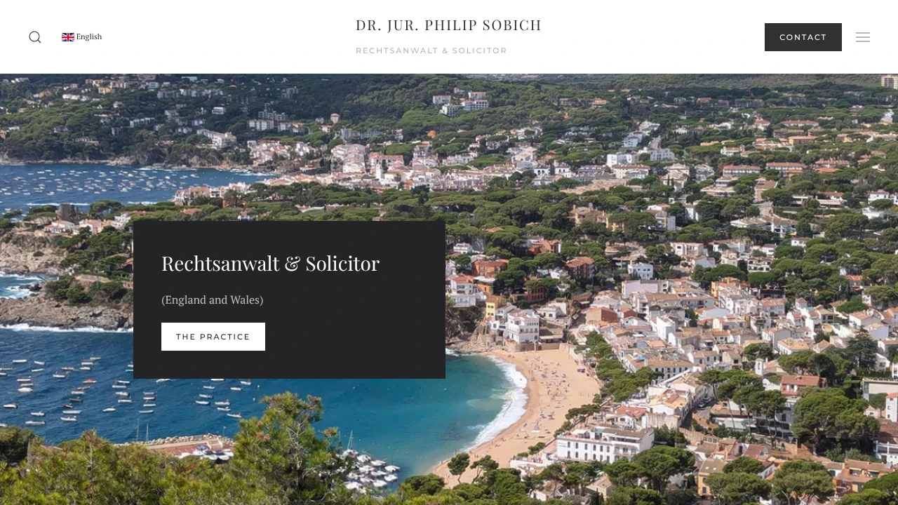 Dr. Jur. Philip Sobich Rechtsanwalt & Solicitor Cover