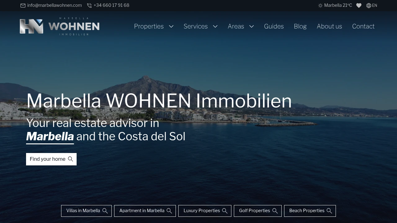 Marbella WOHNEN Immobilien Cover