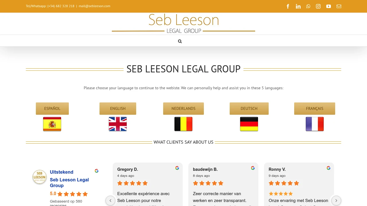 Seb Leeson Legal Group Cover