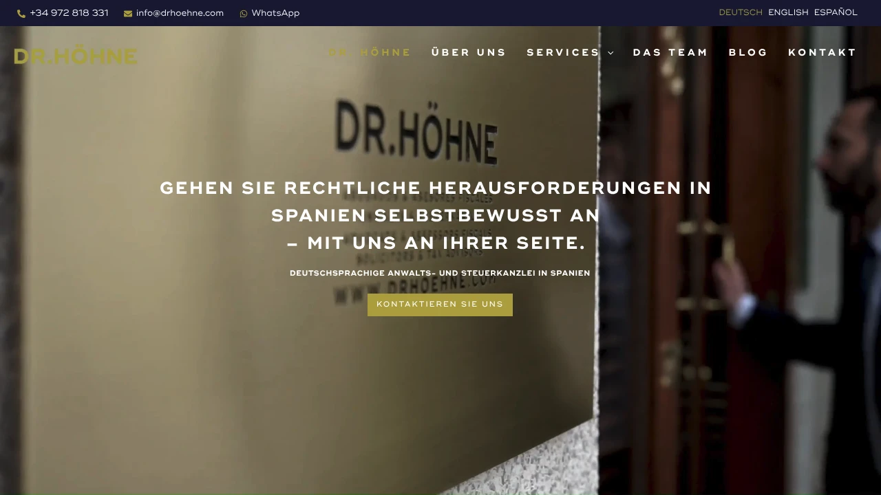 Dr. Höhne – Kanzlei spanischer und deutscher Rechtsanwälte Cover